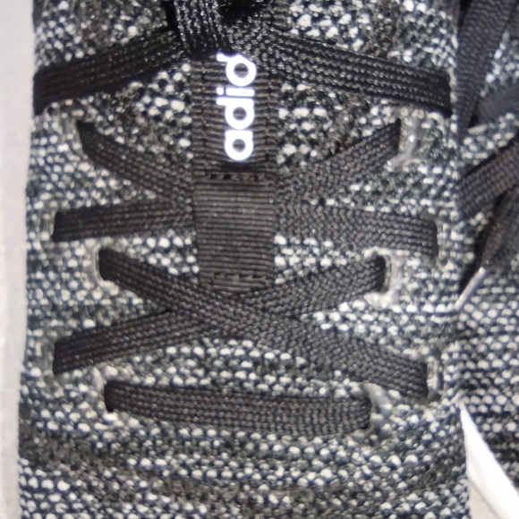 SOLD🌹adidas CLOUDFOAM PURE SHOES Sz 7 Med Blk/Blk/White Pull-on NEVER WORN - Picture 2 of 8